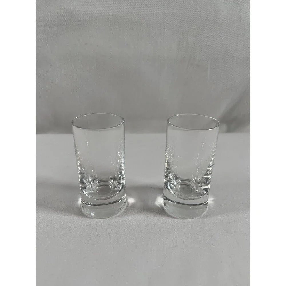 (2) Marc Aurel Aus dem Hause Nachtmann Crystal Shot Glasses Weighted Bottom 521